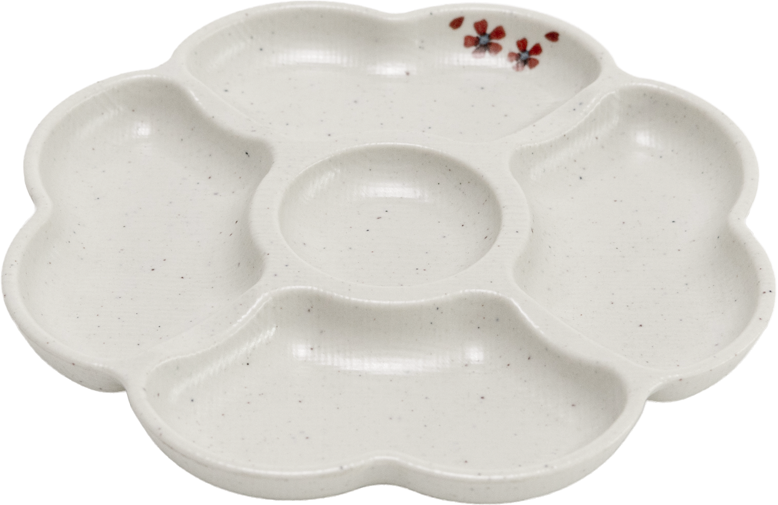 Matte Clover 5-sided Plate