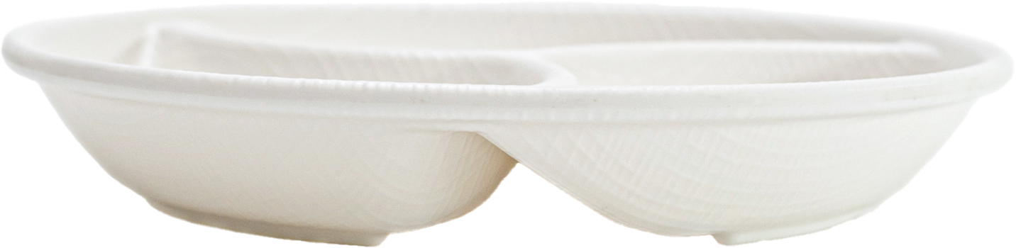 Matte Circle 3-sided Plate 