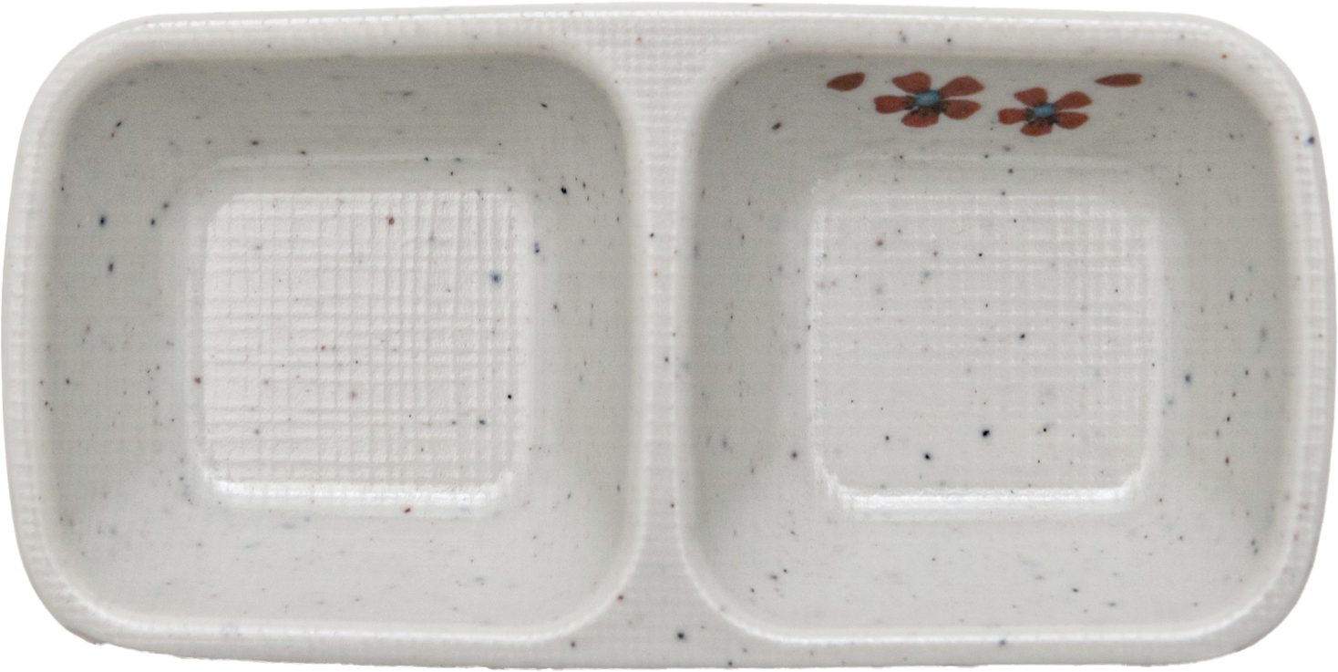 Matte double Sauce dish