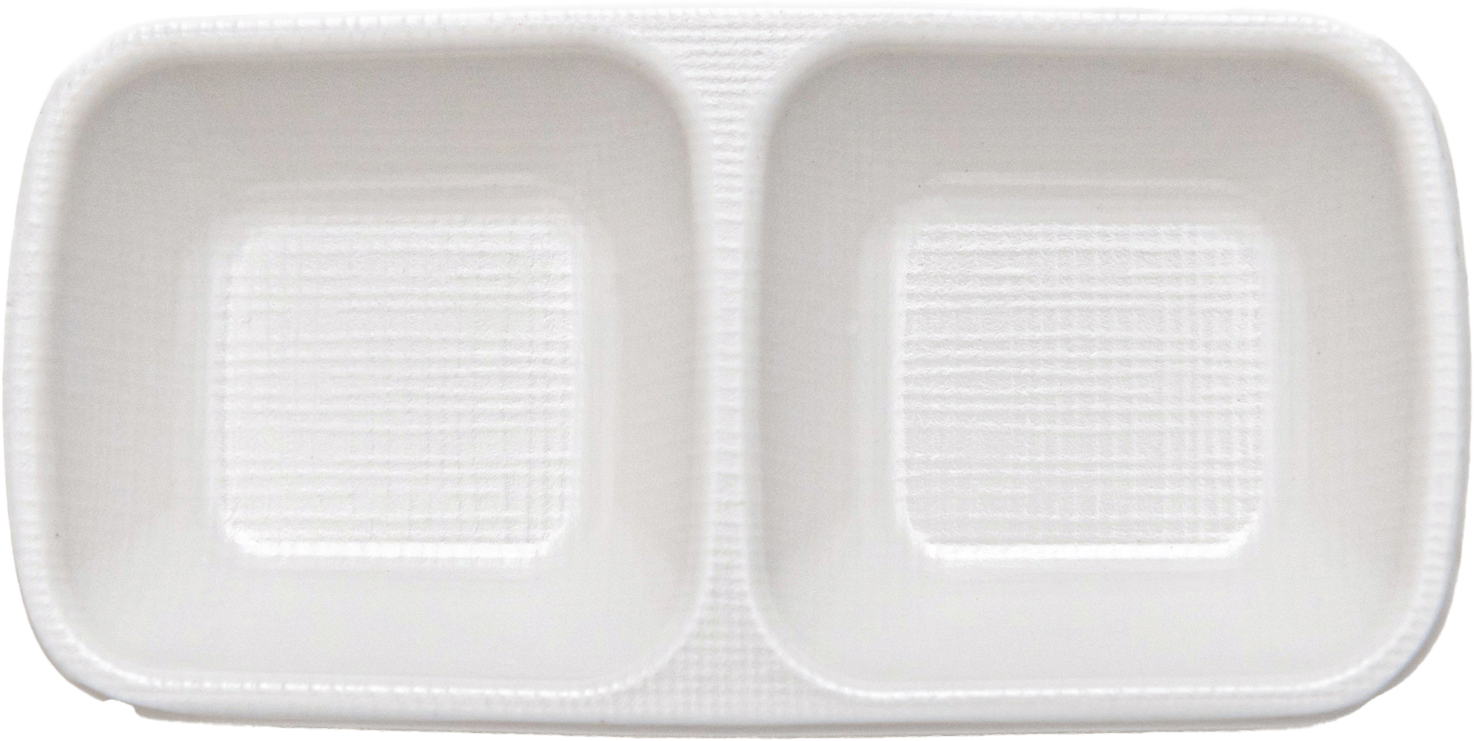 Matte double Sauce dish