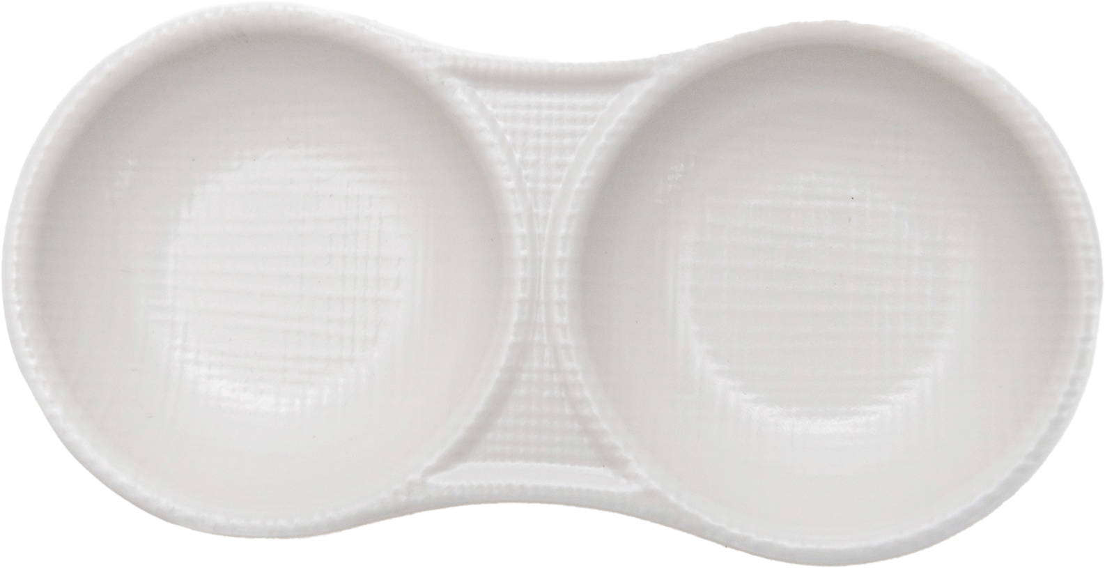 Matte Circular 2-sided Sauce dish