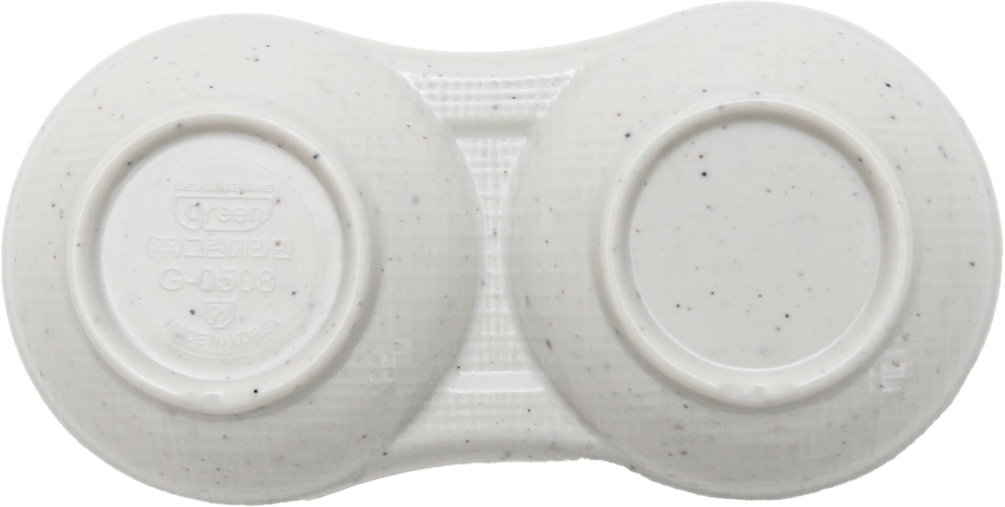 Matte Circular 2-sided Sauce dish