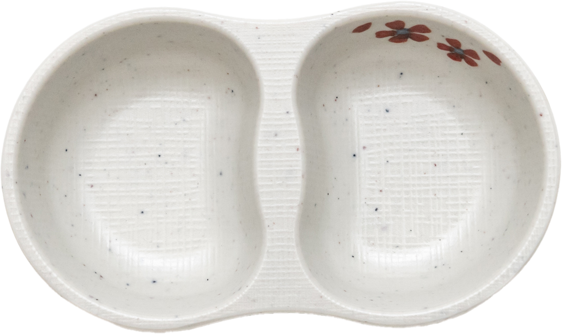 Matte Deep 2-Sided Sauce Dish