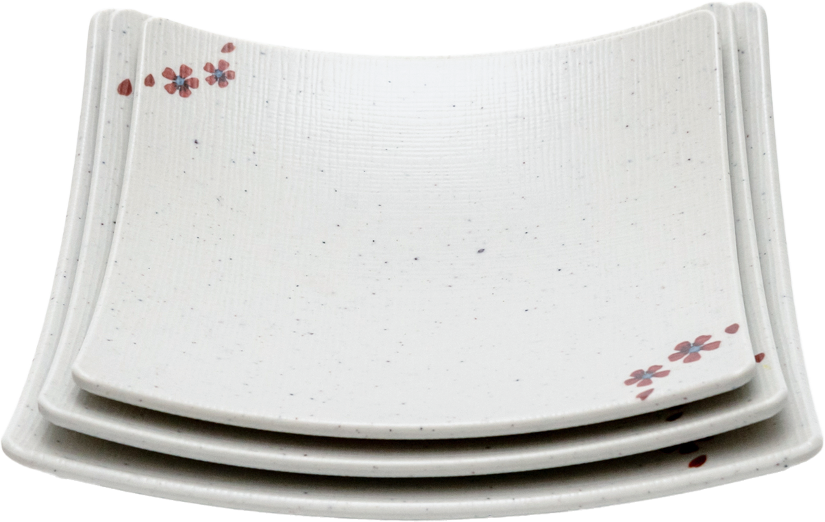 Matte Deep Square Plate (G0631-0633)